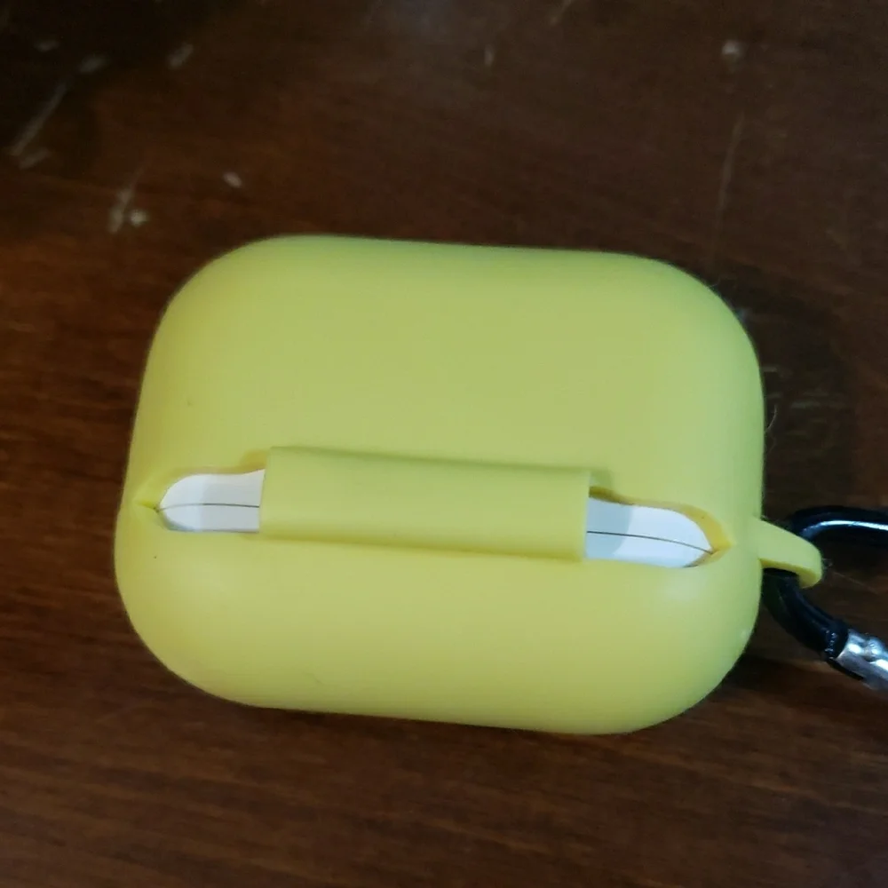 Apple AirPods Pro Gen 1 Wireless Earbuds with Yellow Case
